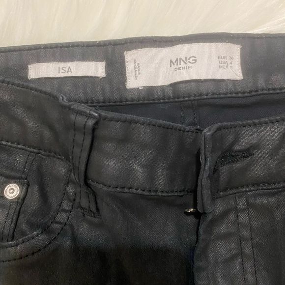 Mango Straight Waxed Jeans - Picture 2 of 5